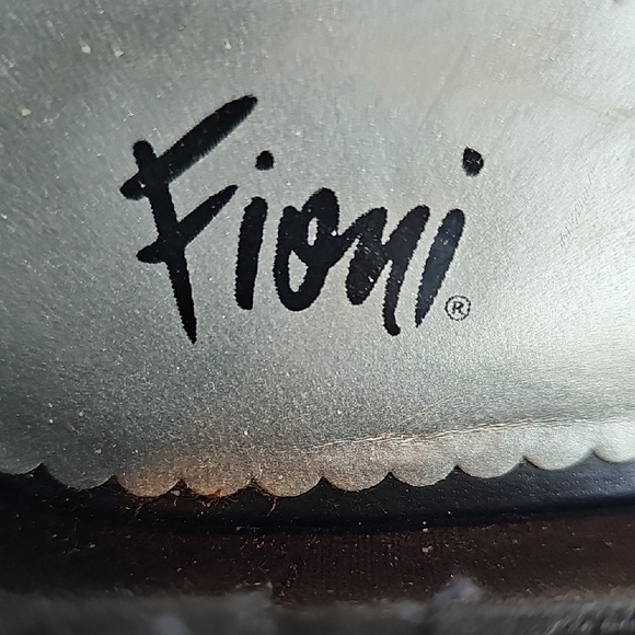 FIONI Black & White Open Toe Polka Dot Heels Size 8.5 - Picture 2 of 11